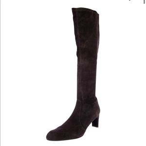 Stuart weitzman suede legging boots